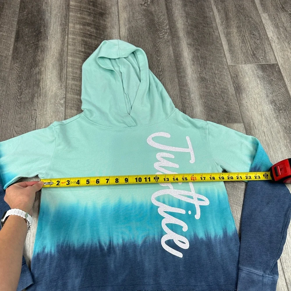 Justice Girls‎ Teal Ombre Hoodie